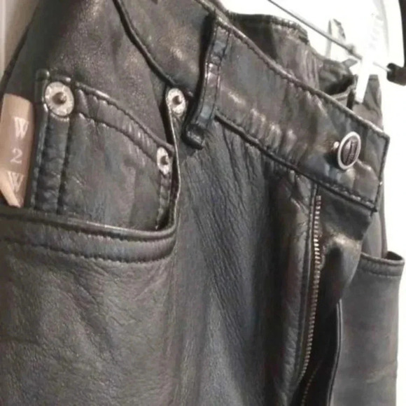 Vintage Wash & Wear  Genuine leather pants - Picture 4 of 8